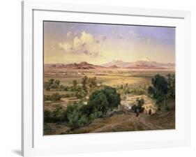 The Valley of Mexico from the Low Ridge of Tacubaya, 1894-Jose Velasco-Framed Giclee Print