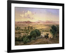 The Valley of Mexico from the Low Ridge of Tacubaya, 1894-Jose Velasco-Framed Giclee Print