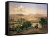 The Valley of Mexico from the Low Ridge of Tacubaya, 1894-Jose Velasco-Framed Stretched Canvas