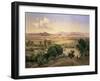 The Valley of Mexico from the Low Ridge of Tacubaya, 1894-Jose Velasco-Framed Giclee Print