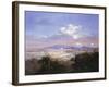 The Valley of Mexico with Volcanoes, 1879-Salvador Murillo-Framed Giclee Print