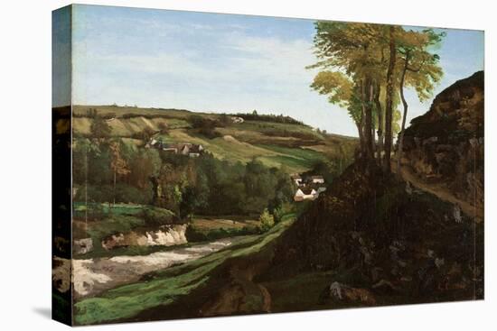 The Valley of Ornans, 1858-Gustave Courbet-Stretched Canvas