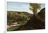 The Valley of Ornans, 1858-Gustave Courbet-Framed Giclee Print