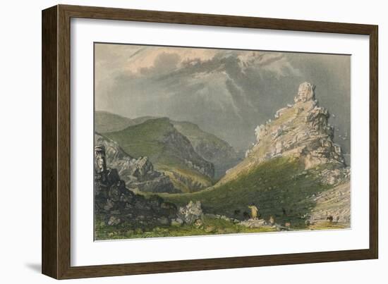 The Valley of Rocks, Near Linton, Devonshire, 1831-Joseph Wilson Lowry-Framed Giclee Print