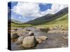 The valley of Saksun. Denmark, Faroe Islands-Martin Zwick-Stretched Canvas