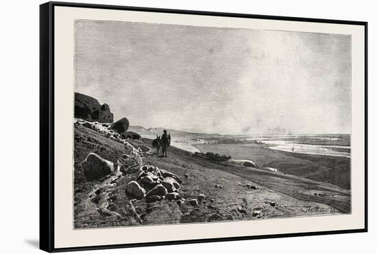 The Valley of the Nile at Beni Hasan. Egypt, 1879-null-Framed Stretched Canvas