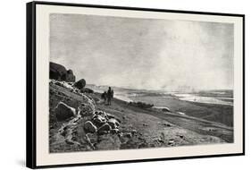 The Valley of the Nile at Beni Hasan. Egypt, 1879-null-Framed Stretched Canvas