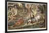 'The Valley of the Shadow of Death' by James Gillray, 1808-null-Framed Giclee Print