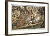 'The Valley of the Shadow of Death' by James Gillray, 1808-null-Framed Giclee Print