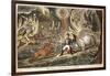 'The Valley of the Shadow of Death' by James Gillray, 1808-null-Framed Premium Giclee Print