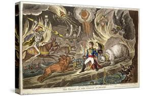 'The Valley of the Shadow of Death' by James Gillray, 1808-null-Stretched Canvas