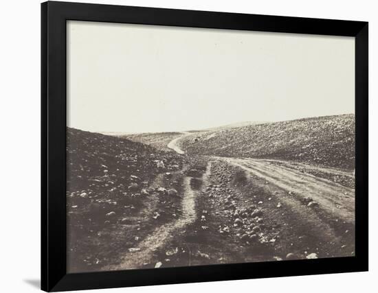 The Valley of the Shadow of Death (vallée de l'ombre et de la mort)-Roger Fenton-Framed Giclee Print