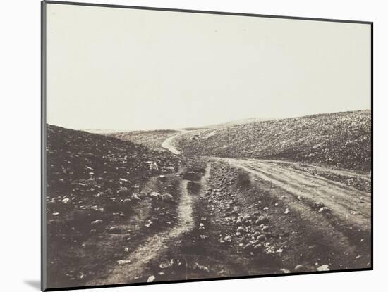 The Valley of the Shadow of Death (vallée de l'ombre et de la mort)-Roger Fenton-Mounted Giclee Print