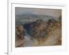 The Valley of the Washburn, Otley Chevin in the Distance-J. M. W. Turner-Framed Giclee Print