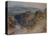 The Valley of the Washburn, Otley Chevin in the Distance-J. M. W. Turner-Stretched Canvas