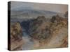 The Valley of the Washburn, Otley Chevin in the Distance-J. M. W. Turner-Stretched Canvas