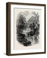 The Valley of the Wharfe, the Forest Scenery Of19th Century-null-Framed Giclee Print