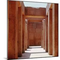 The valley temple of the pyramid of Khephren-Werner Forman-Mounted Giclee Print