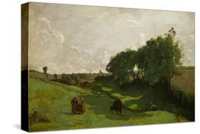 The Valley-Jean-Baptiste-Camille Corot-Stretched Canvas