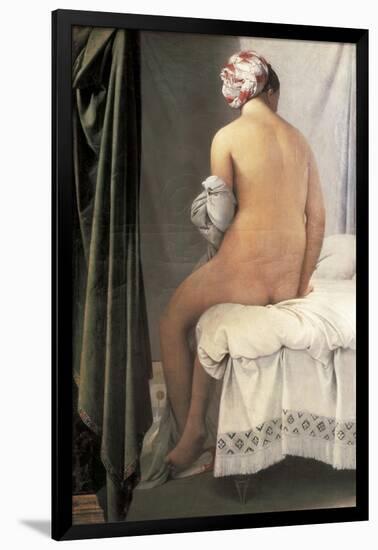 The Valpinçon Bather (La Baigneuse, Dite La Baigneuse De Valpinçon)-Jean-Auguste-Dominique Ingres-Framed Art Print