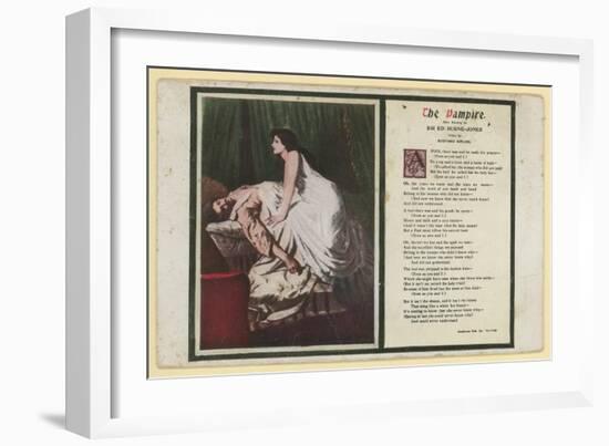 The Vampire by Rudyard Kipling-Edward Burne-Jones-Framed Giclee Print