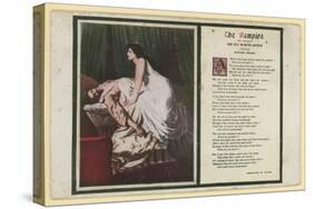 The Vampire by Rudyard Kipling-Edward Burne-Jones-Stretched Canvas