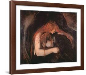 The Vampire-Edvard Munch-Framed Art Print