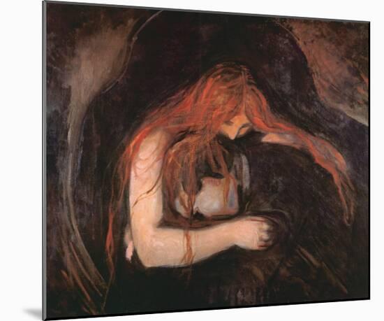 The Vampire-Edvard Munch-Mounted Art Print