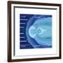 The Van Allen Radiation Belts Contained Within the Earth's Magnetosphere-Encyclopaedia Britannica-Framed Art Print