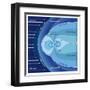 The Van Allen Radiation Belts Contained Within the Earth's Magnetosphere-Encyclopaedia Britannica-Framed Art Print