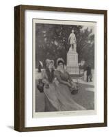 The Vandyck Statue, Place De Musee, Antwerp-null-Framed Giclee Print