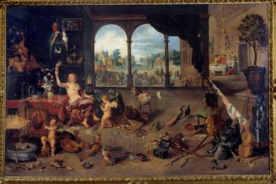 'The Vanity of Human Life. Allegory (Oil on Canvas)' Giclee Print - Jan the Elder Brueghel 