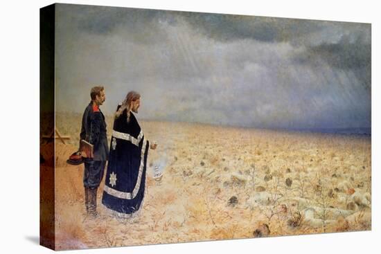 The Vanquished. Requiem-Vasili Vasilyevich Vereshchagin-Stretched Canvas