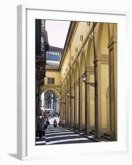 The Vasari Corridor (Corridoio Vasariano), UNESCO World Heritage Site, Florence, Tuscany, Italy, Eu-Nico Tondini-Framed Photographic Print