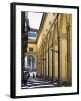 The Vasari Corridor (Corridoio Vasariano), UNESCO World Heritage Site, Florence, Tuscany, Italy, Eu-Nico Tondini-Framed Photographic Print