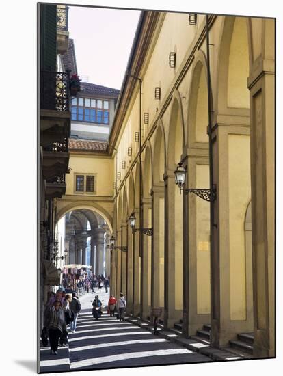 The Vasari Corridor (Corridoio Vasariano), UNESCO World Heritage Site, Florence, Tuscany, Italy, Eu-Nico Tondini-Mounted Photographic Print