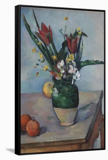 The Vase of Tulips, c. 1890-Paul Cézanne-Framed Stretched Canvas