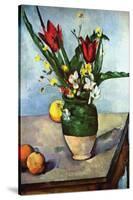 The Vase of Tulips, c. 1890-Paul Cézanne-Stretched Canvas