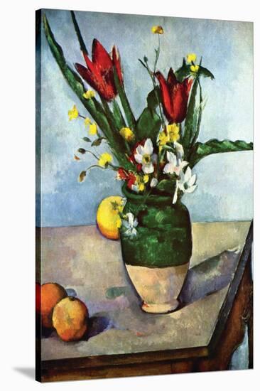 The Vase of Tulips, c. 1890-Paul Cézanne-Stretched Canvas