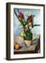 The Vase of Tulips, c. 1890-Paul Cézanne-Framed Art Print