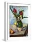 The Vase of Tulips, c. 1890-Paul Cézanne-Framed Premium Giclee Print