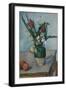 The Vase of Tulips, c.1890-Paul Cezanne-Framed Premium Giclee Print