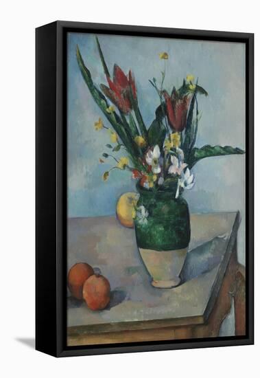 The Vase of Tulips, c.1890-Paul Cezanne-Framed Stretched Canvas