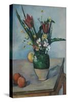 The Vase of Tulips, c.1890-Paul Cezanne-Stretched Canvas