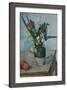 The Vase of Tulips, c.1890-Paul Cezanne-Framed Giclee Print