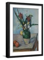 The Vase of Tulips, c.1890-Paul Cezanne-Framed Giclee Print