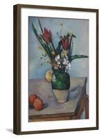 The Vase of Tulips, c. 1890-Paul Cézanne-Framed Giclee Print