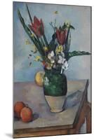 The Vase of Tulips, c. 1890-Paul Cézanne-Mounted Giclee Print