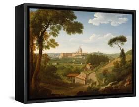 The Vatican from Monte Mario-Hendrik van Lint-Framed Stretched Canvas
