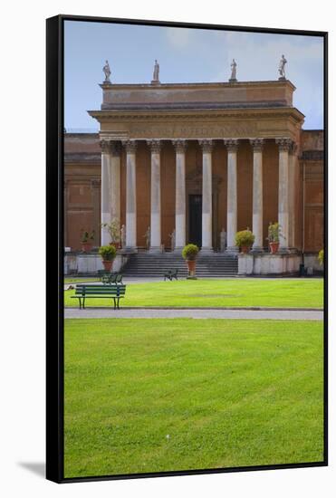 The Vatican Museums, Musei Vaticani, are the public art and sculpture museums in the Vatican Cit...-null-Framed Stretched Canvas